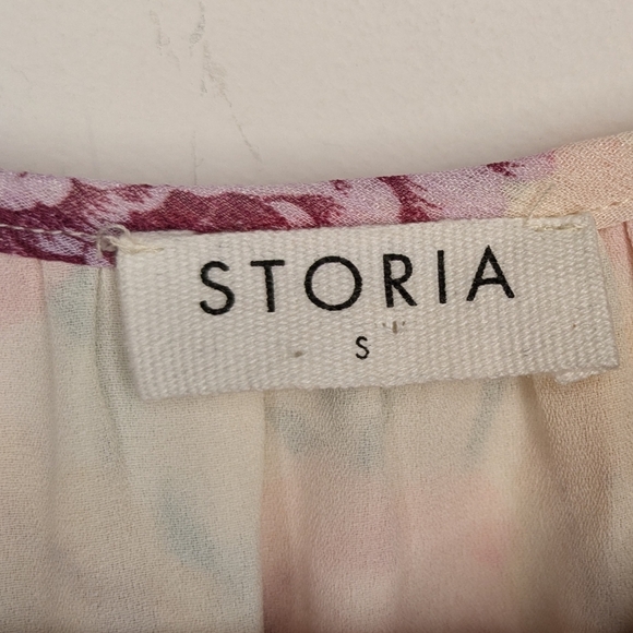 STORIA Floral Ruffle Mini Dress - Spring Garden Vibes - Size Small - Picture 9 of 13